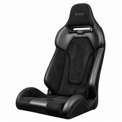 Braum Viper-X Black Suede Fixed Back Bucket Seat